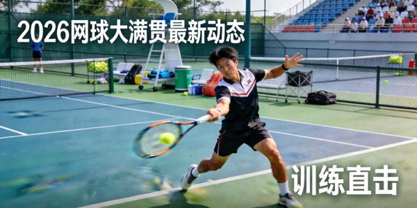 2026年网球大满贯赛事最新动态新闻图片 - 网球选手在训练场上挥拍